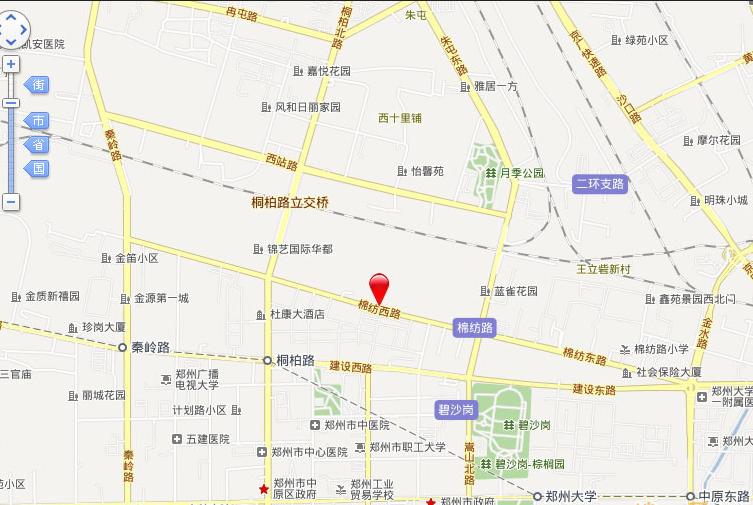 盛润锦绣城  位置图