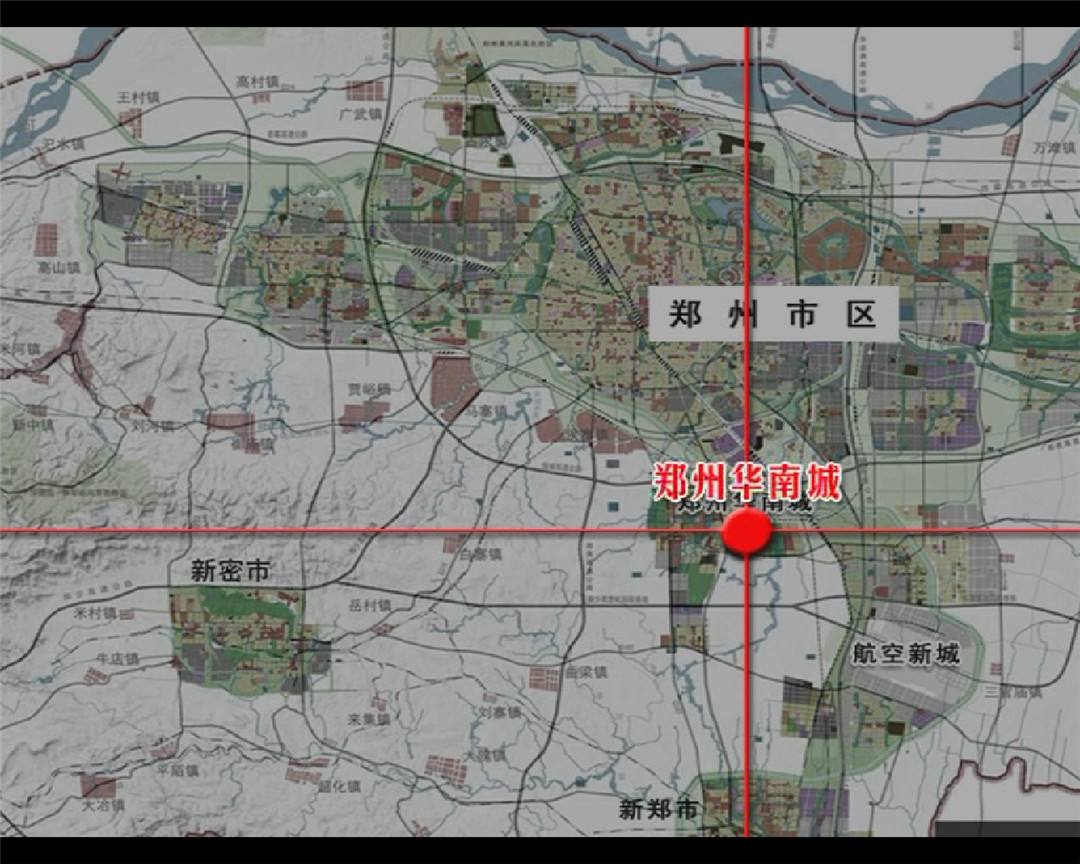 郑州华南城  区位图