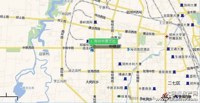 郑州中原万达广场位置图